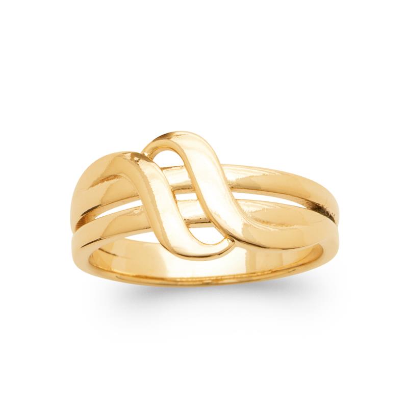 Coque de Nacre Bague plaqué or 20010600