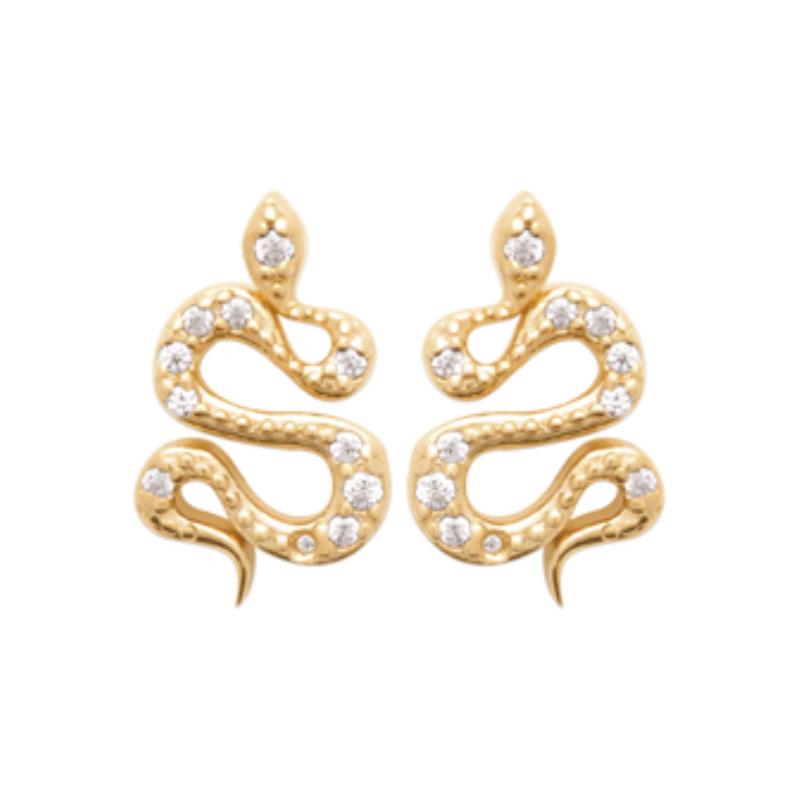 Coque de Nacre Puces d'oreilles plaqué or 23018910