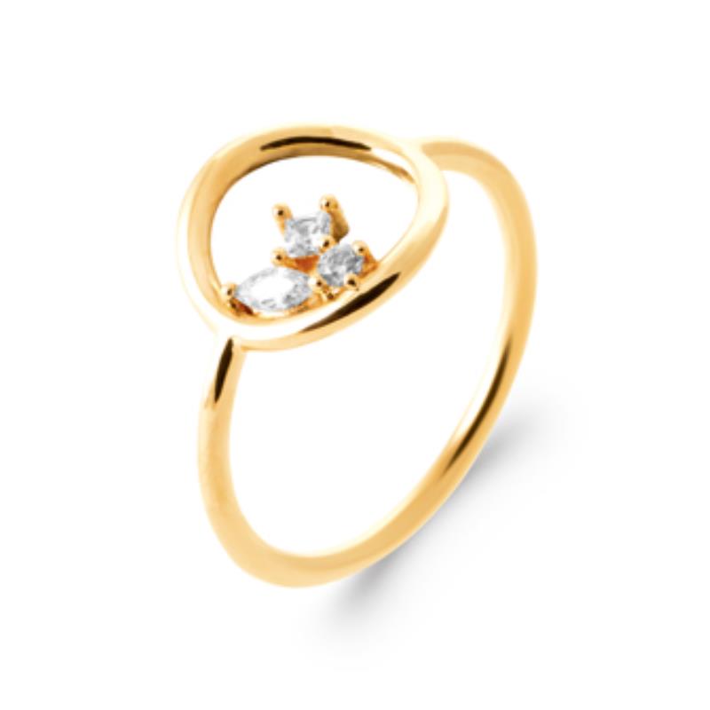 Coque de Nacre Bague plaqué or 2982410