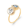 Coque de Nacre Bague plaqué or 20012540