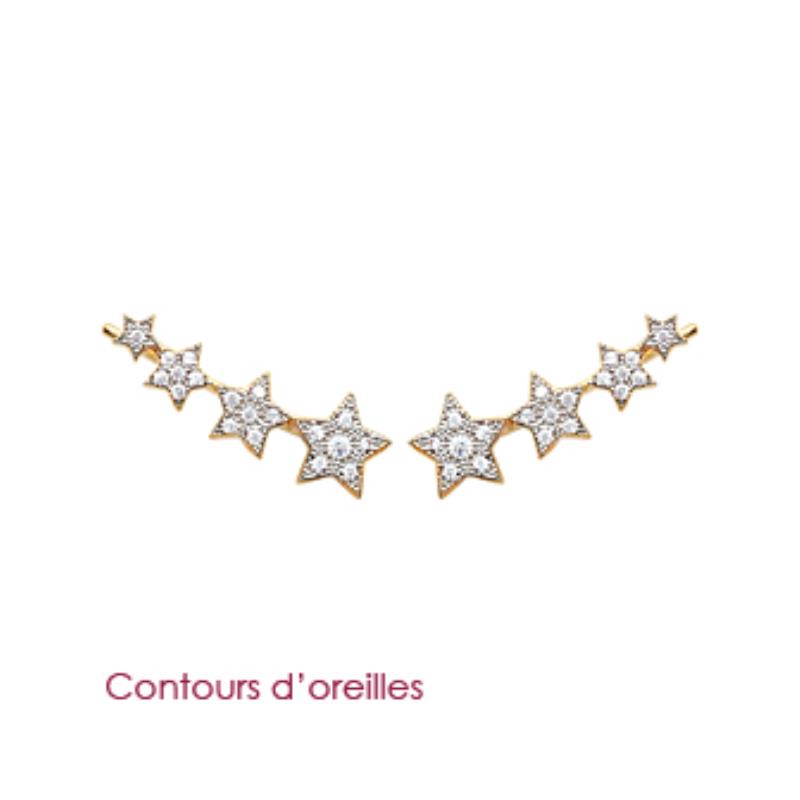 Coque de Nacre Boucles d'oreilles plaqué or 2519311