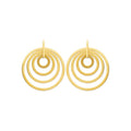 Coque de Nacre Boucles d'oreilles pendantes acier doré 3134009