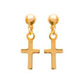 Coque de Nacre Boucles d'oreilles pendantes plaqué or 231426