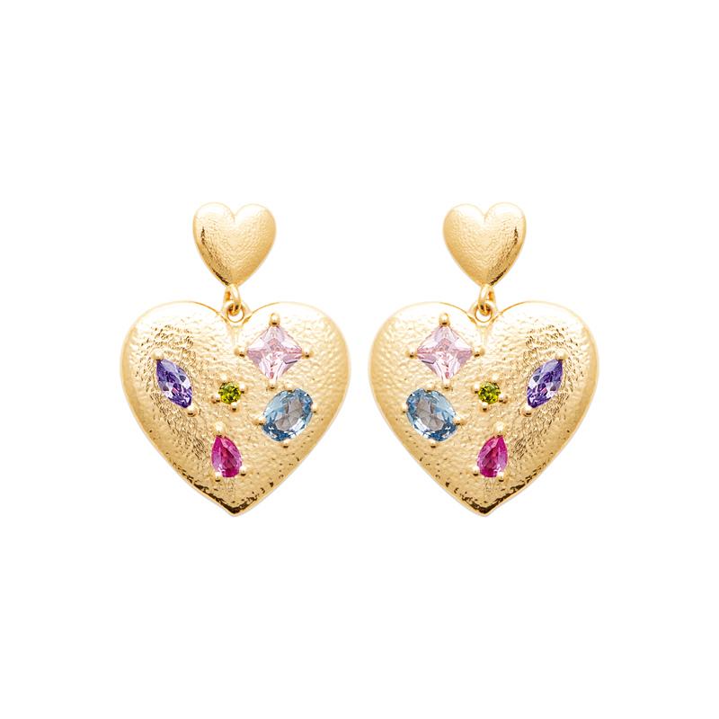 Coque de Nacre Boucles d'oreilles plaqué or 23082005