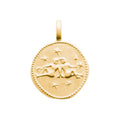 Coque de Nacre Pendentif zodiaque plaqué or 27696005