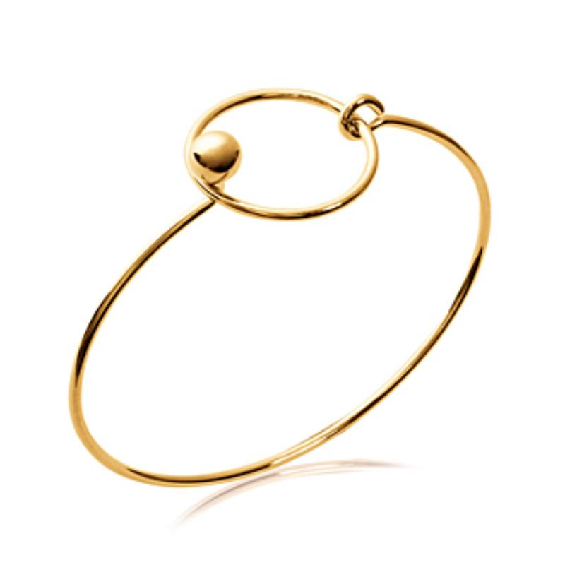 Coque de Nacre Bracelet jonc plaqué or 921562