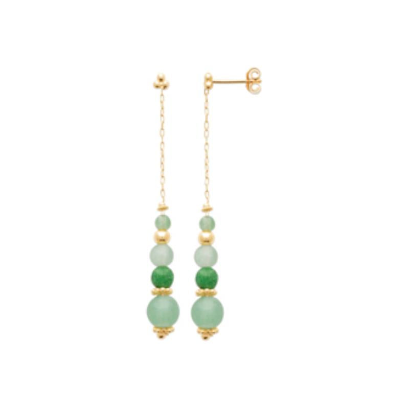 Coque de Nacre Boucles d'oreilles pendantes plaqué or 23045650