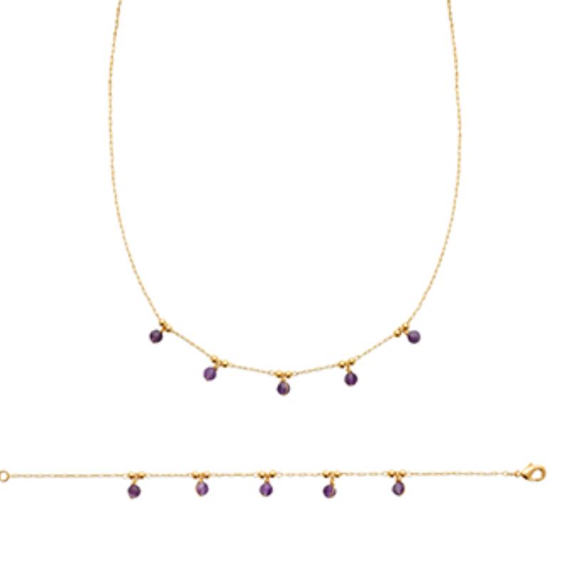 Coque de Nacre Collier plaqué or 973493