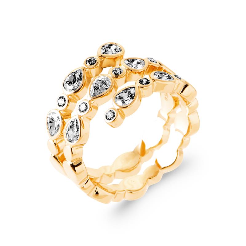 Coque de Nacre Bague plaqué or 20015410
