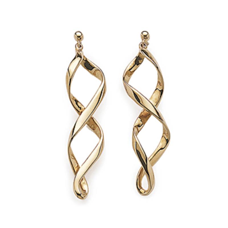 Coque de Nacre Boucles d'oreilles pendantes plaqué or 2364900