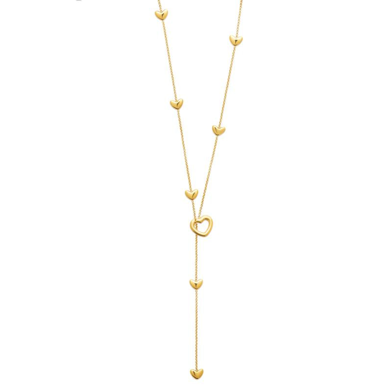 Coque de Nacre Collier acier doré 312309