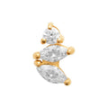 Coque de Nacre Piercing plaqué or 23068510