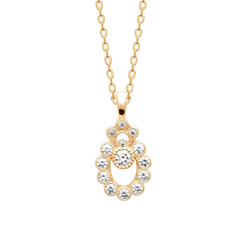 Coque de Nacre Collier plaqué or 974439