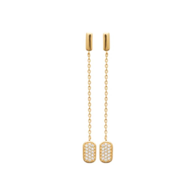 Coque de Nacre Boucles d'oreilles pendantes plaqué or 23065910