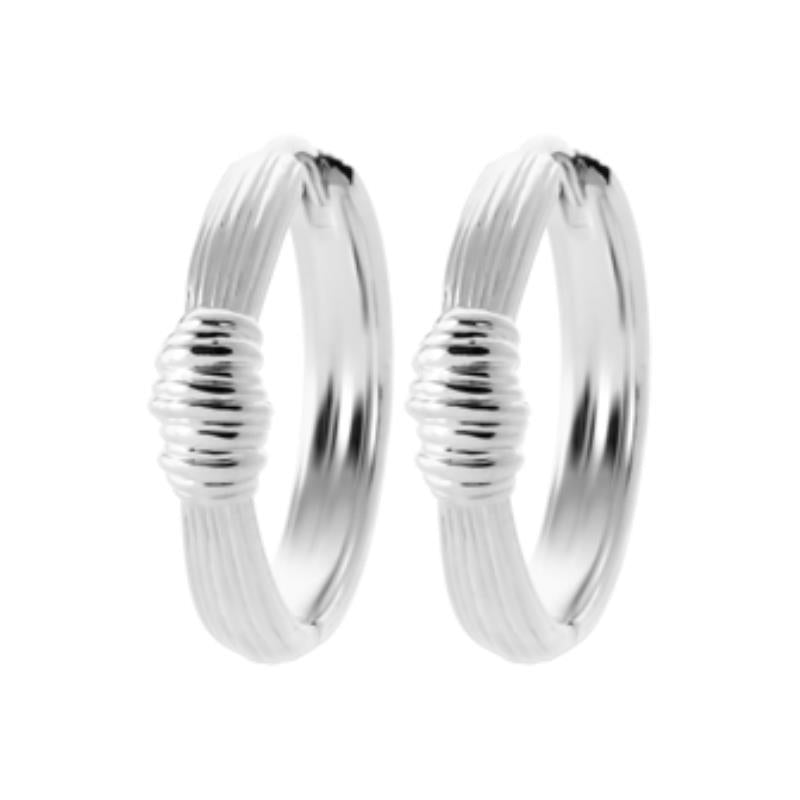 Coque de Nacre Créoles argent 7658900