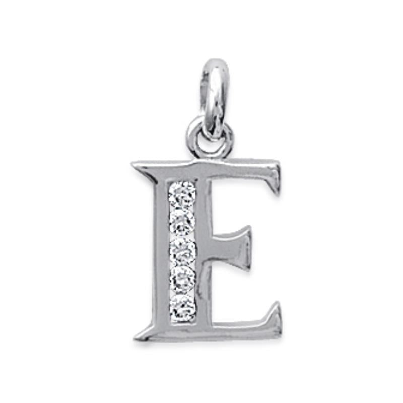 Coque de Nacre Pendentif initiale argent 18601105