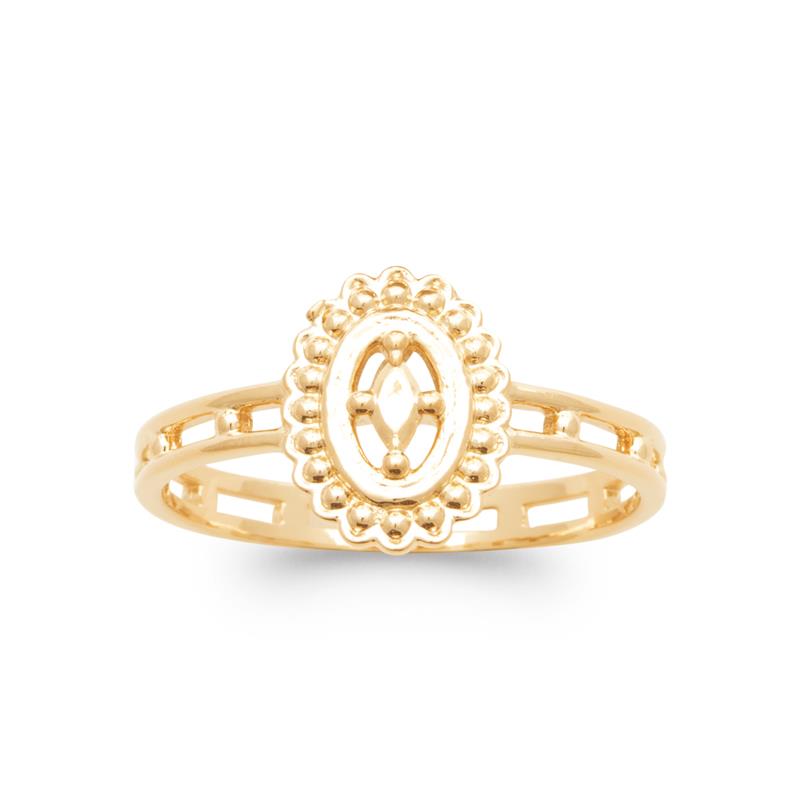 Coque de Nacre Bague plaqué or 20006900