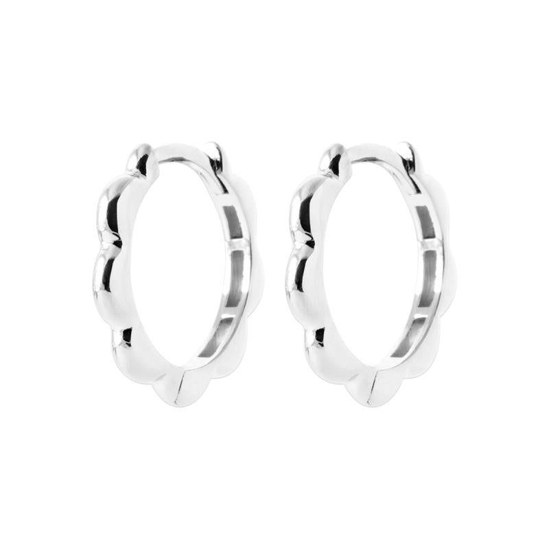 Coque de Nacre Créoles argent 7683500