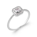 Coque de Nacre Bague solitaire argent 1933810