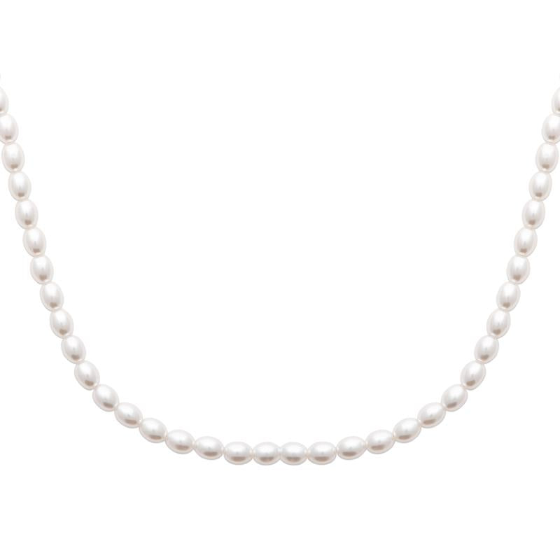 Coque de Nacre Collier acier doré 312480