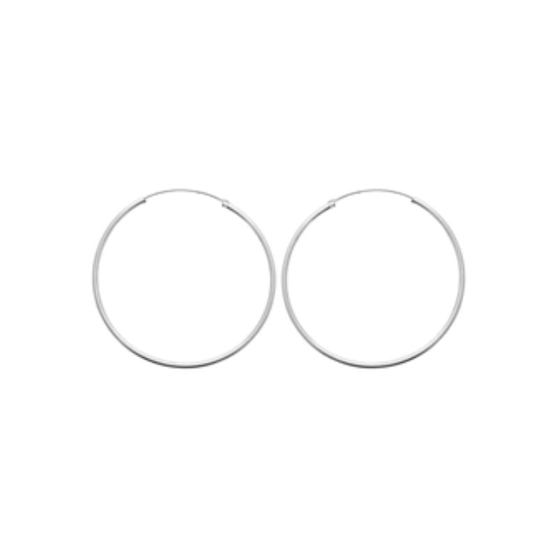 Coque de Nacre Créoles argent 102250