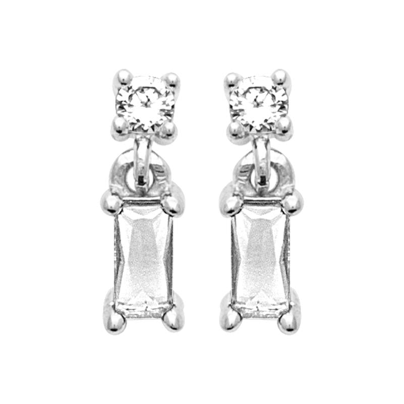 Coque de Nacre Puces d'oreilles argent 13082610