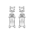Coque de Nacre Puces d'oreilles argent 13082610