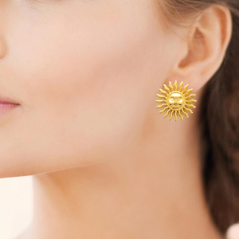Coque de Nacre Boucles d'oreilles acier doré 3130609