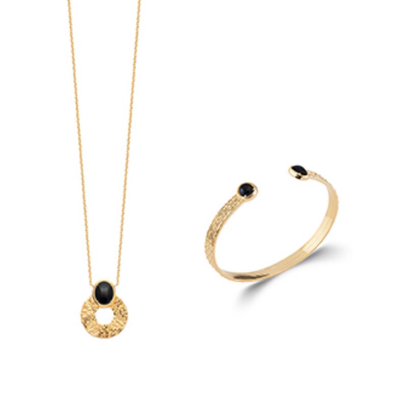 Coque de Nacre Collier plaqué or 973222