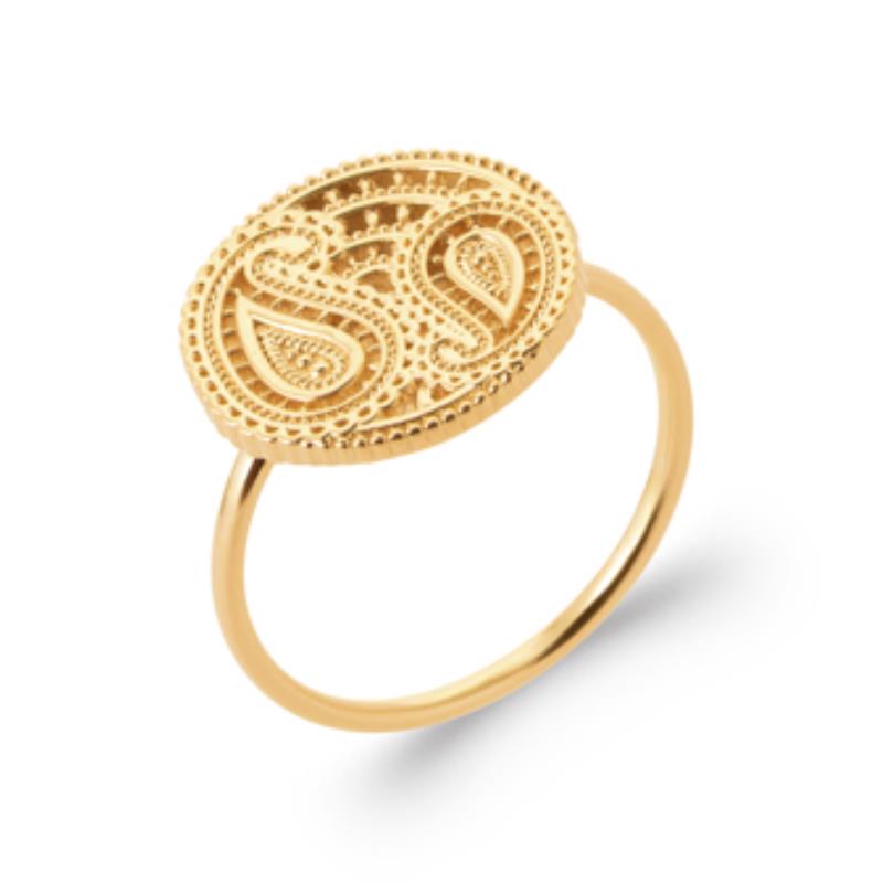 Coque de Nacre Bague plaqué or 20001300