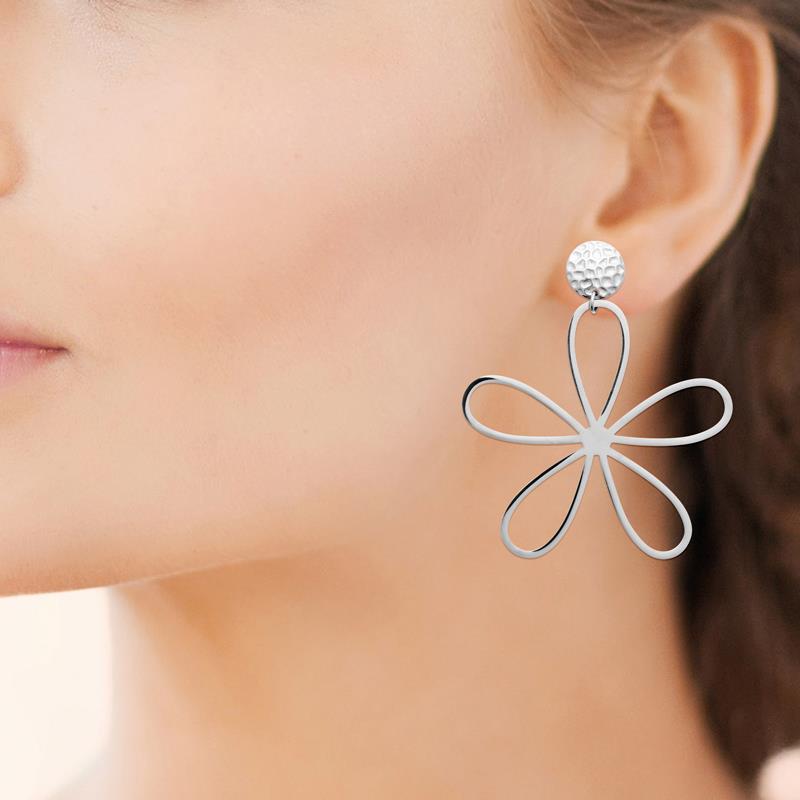 Coque de Nacre Boucles d'oreilles pendantes acier 3129300