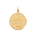 Coque de Nacre Pendentif zodiaque plaqué or 27687108
