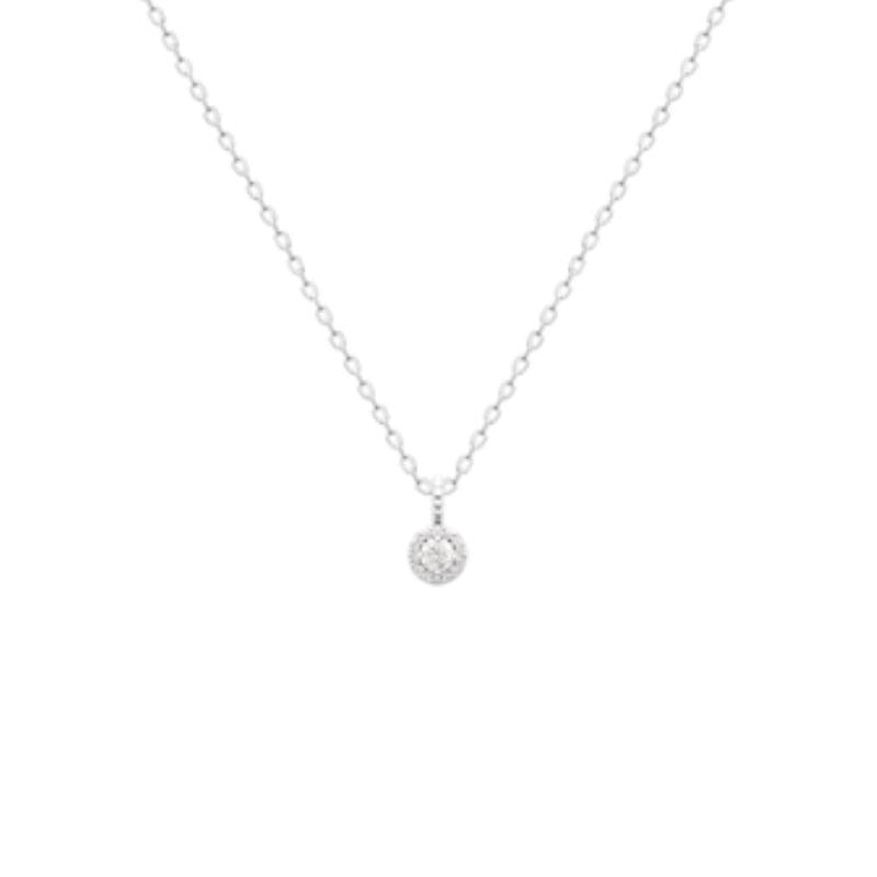 Coque de Nacre Collier argent 873939