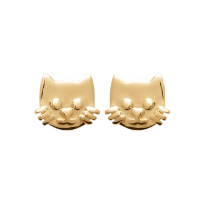 Coque de Nacre Puces d'oreilles plaqué or 23012600