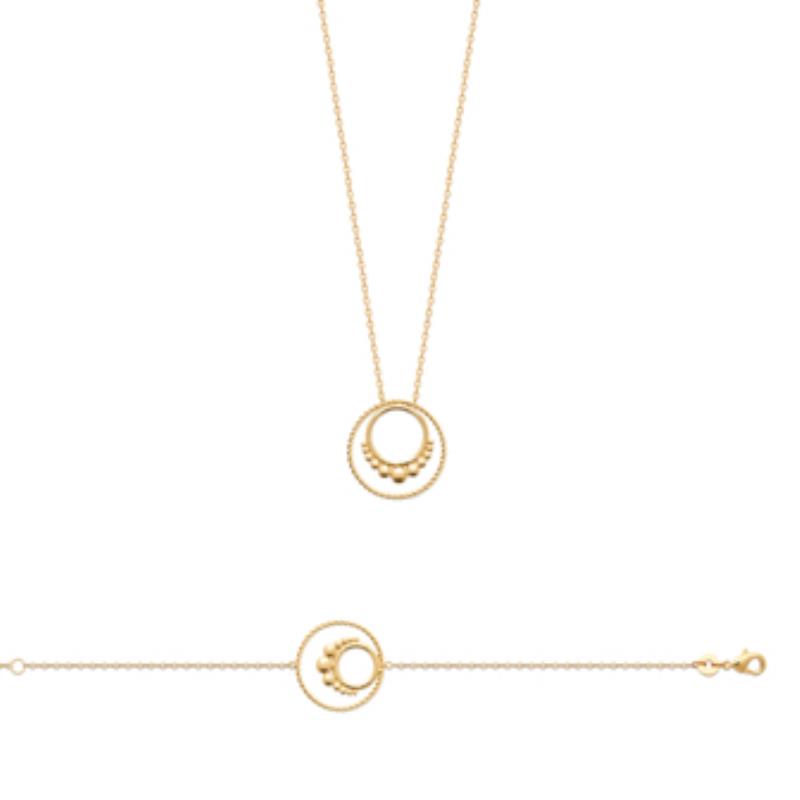 Coque de Nacre Collier plaqué or 921998