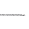 Coque de Nacre Chaîne maille figaro argent 132152