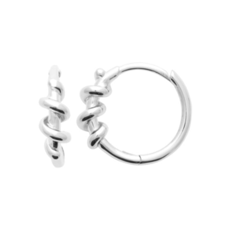 Coque de Nacre Créoles argent 7669200