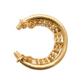 Coque de Nacre Bague d'oreille plaqué or 2592900