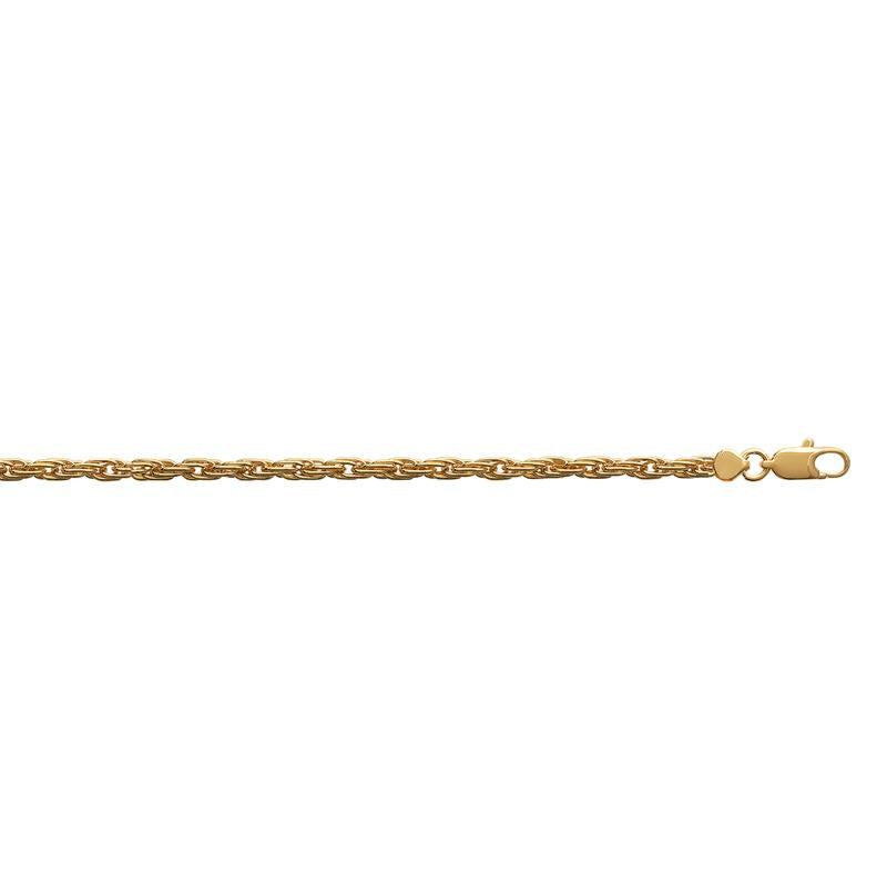 Coque de Nacre Chaîne maille corde plaqué or 262060