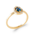 Coque de Nacre Bague solitaire plaqué or 2950440