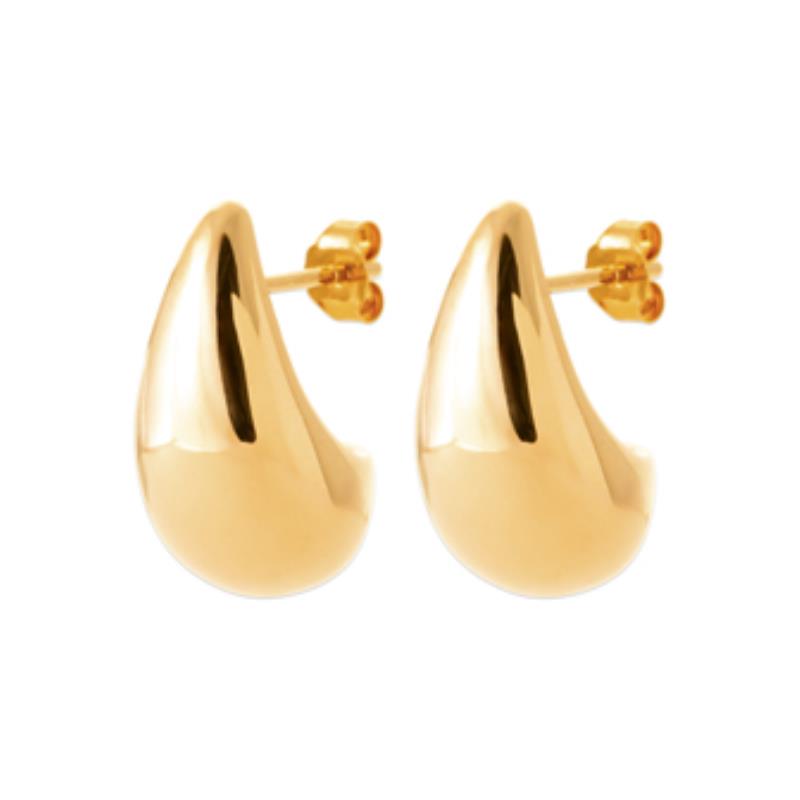 Coque de Nacre Puces d'oreilles plaqué or 23055800