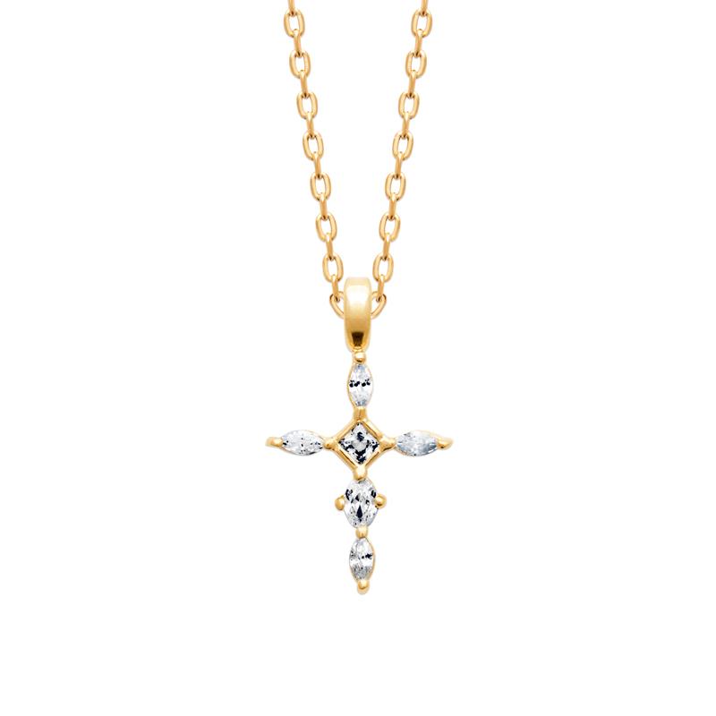Coque de Nacre Collier plaqué or 974375