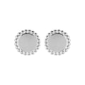 Coque de Nacre Puces d'oreilles argent 7557300