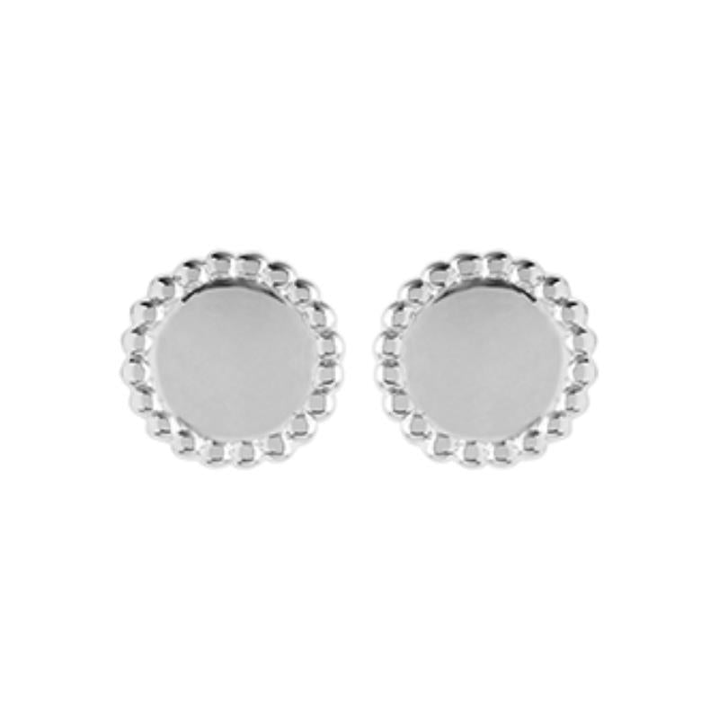 Coque de Nacre Puces d'oreilles argent 7557300