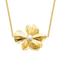 Coque de Nacre Collier acier doré 312195