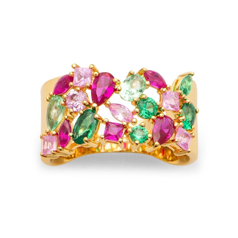 Coque de Nacre Bague plaqué or 20021905
