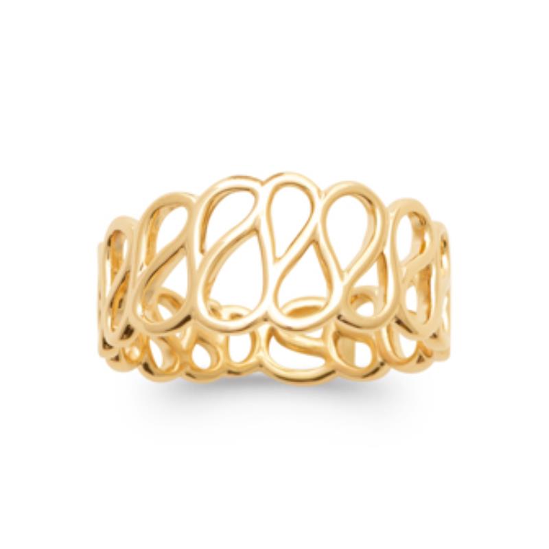 Coque de Nacre Bague plaqué or 2997200