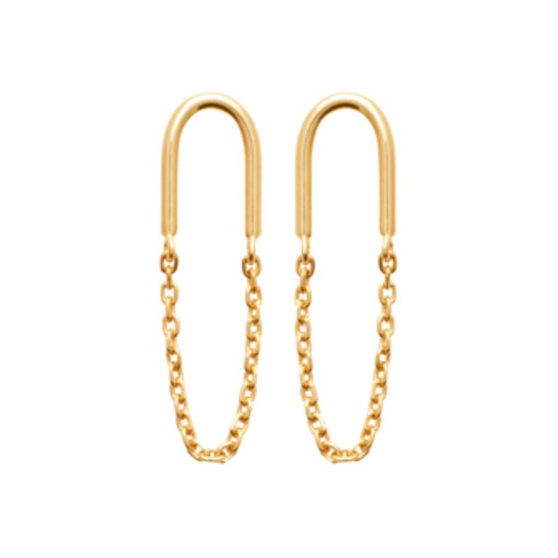 Coque de Nacre Boucles d'oreilles pendantes plaqué or 23060100