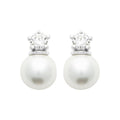 Coque de Nacre Puces d'oreilles argent 130801014