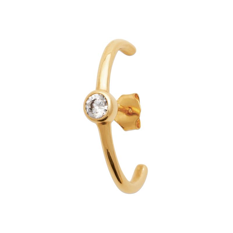 Coque de Nacre Boucles d'oreilles plaqué or 23004110